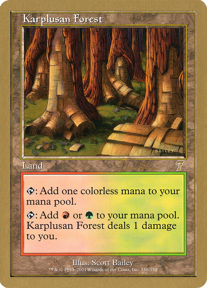 Karplusan Forest (Jan Tomcani) [World Championship Decks 2001] | Gear Gaming Bentonville