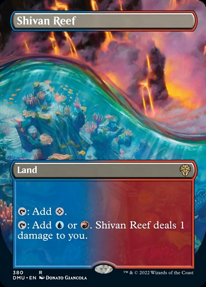 Shivan Reef (Borderless Alternate Art) [Dominaria United] | Gear Gaming Bentonville