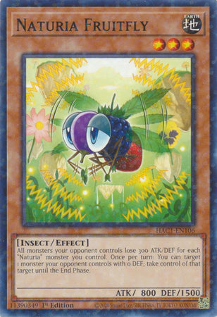 Naturia Fruitfly (Duel Terminal) [HAC1-EN106] Common | Gear Gaming Bentonville
