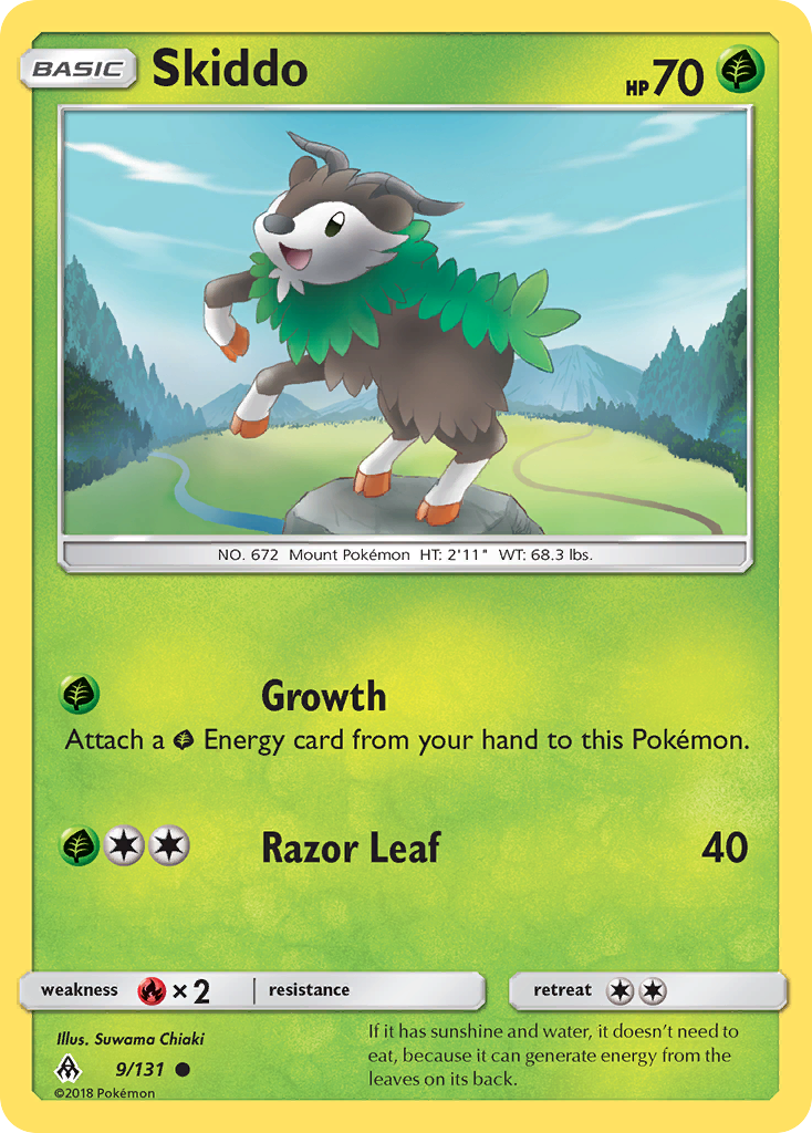 Skiddo (9/131) [Sun & Moon: Forbidden Light] | Gear Gaming Bentonville