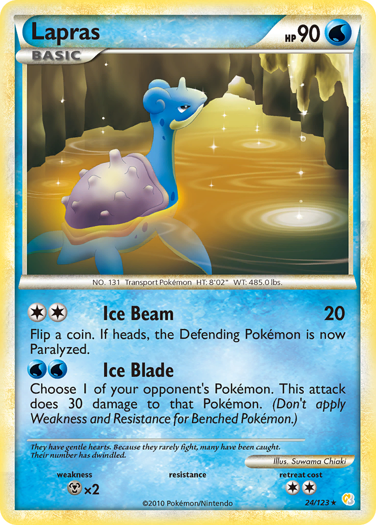 Lapras (24/123) [HeartGold & SoulSilver: Base Set] | Gear Gaming Bentonville
