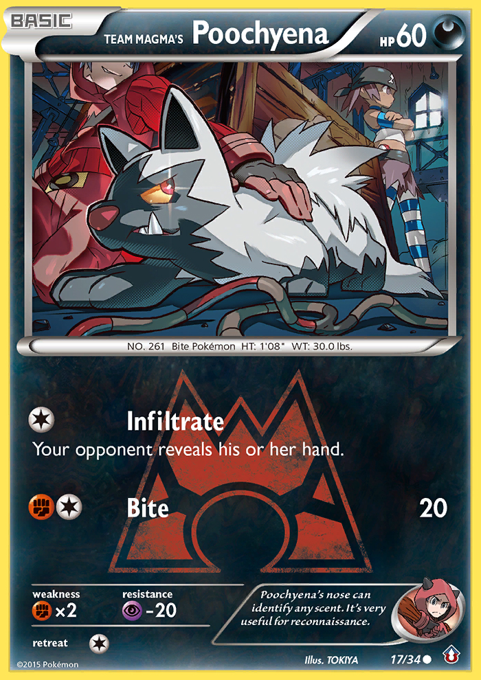 Team Magma's Poochyena (17/34) [XY: Double Crisis] | Gear Gaming Bentonville