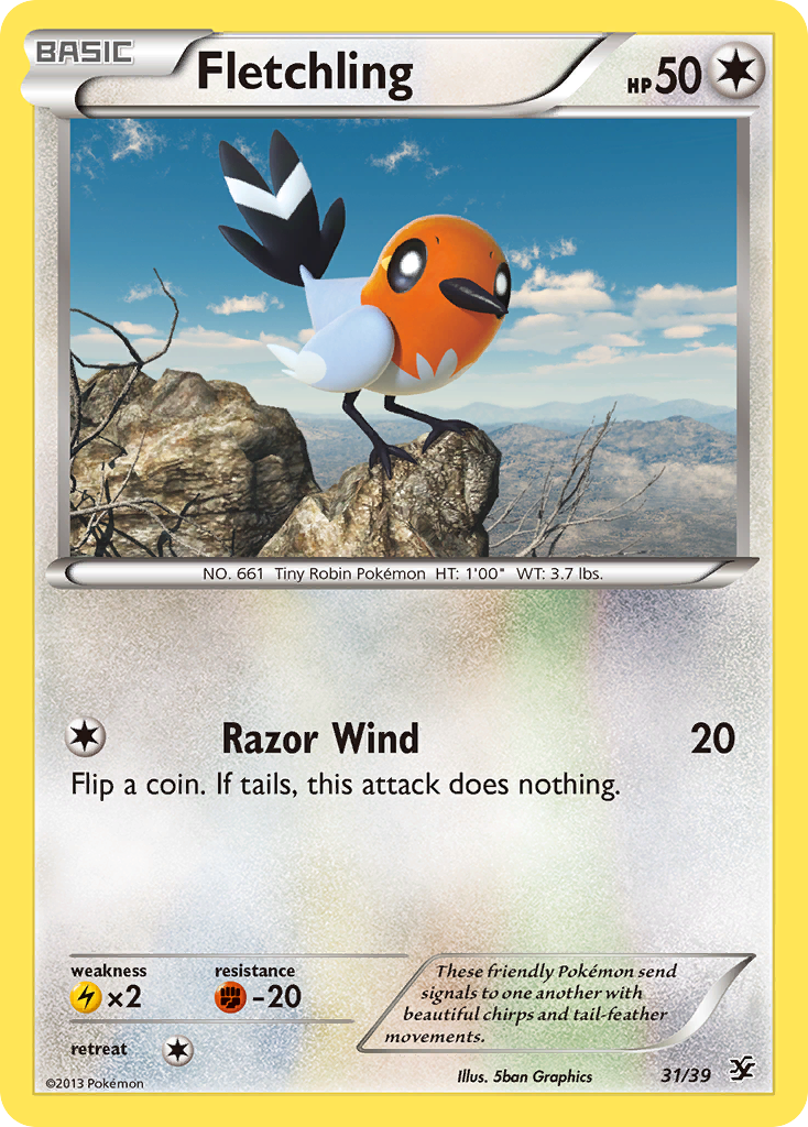 Fletchling (31/39) [XY: Kalos Starter Set] | Gear Gaming Bentonville