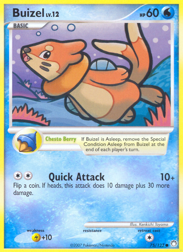 Buizel (75/123) [Diamond & Pearl: Mysterious Treasures] | Gear Gaming Bentonville