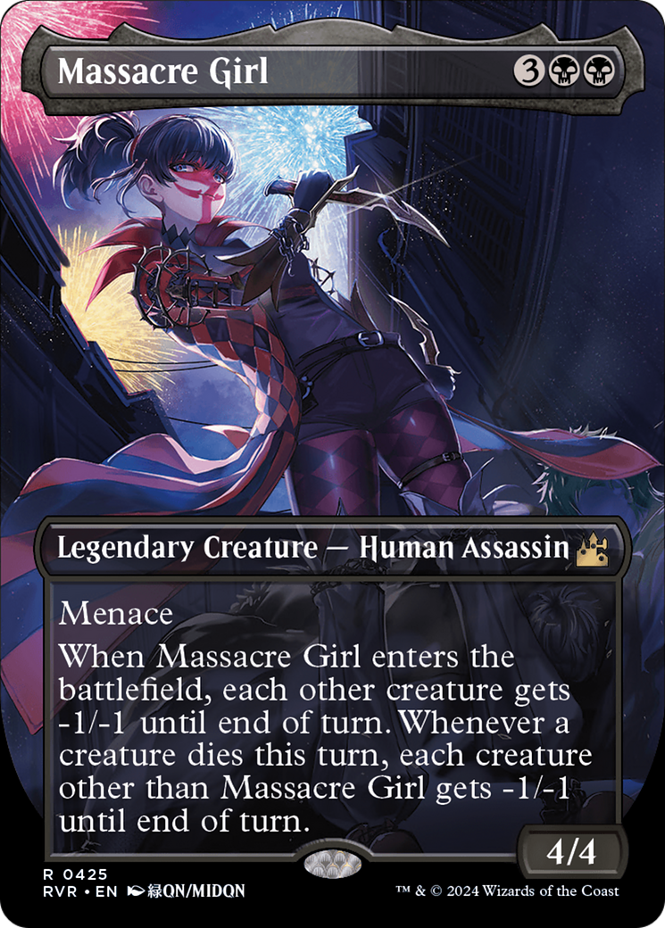 Massacre Girl (Anime Borderless) [Ravnica Remastered] | Gear Gaming Bentonville