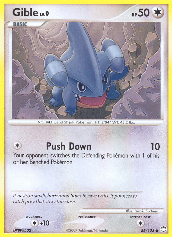 Gible (85/123) [Diamond & Pearl: Mysterious Treasures] | Gear Gaming Bentonville