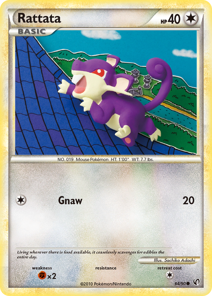 Rattata (64/90) [HeartGold & SoulSilver: Undaunted] | Gear Gaming Bentonville