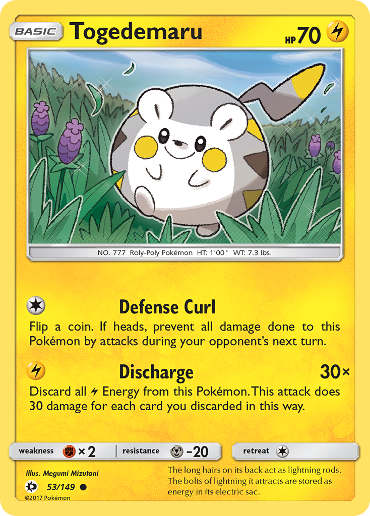 Togedemaru (53/149) [Sun & Moon: Base Set] | Gear Gaming Bentonville