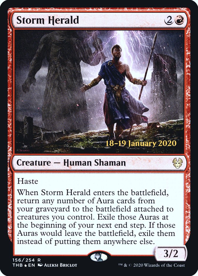 Storm Herald [Theros Beyond Death Prerelease Promos] | Gear Gaming Bentonville