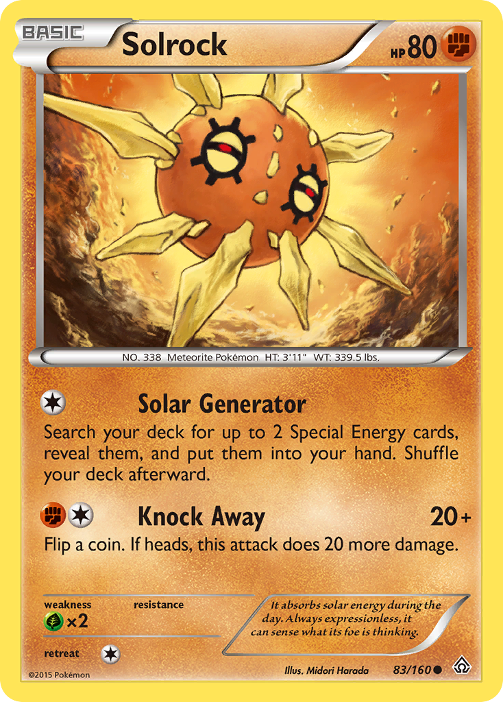 Solrock (83/160) [XY: Primal Clash] | Gear Gaming Bentonville