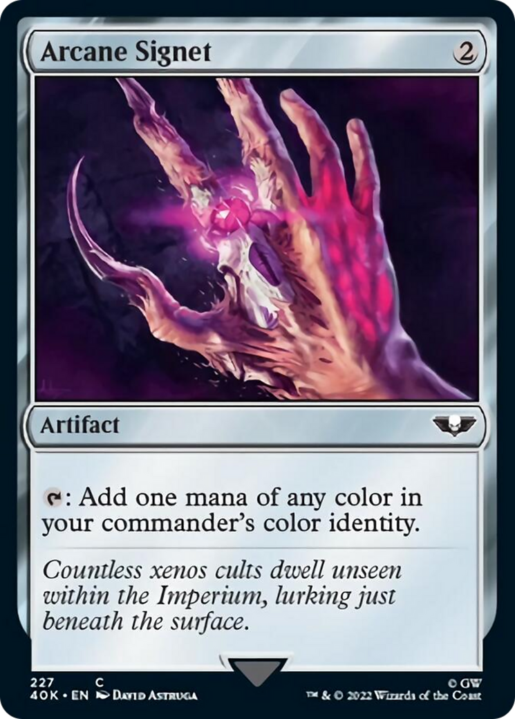 Arcane Signet (227) (Surge Foil) [Universes Beyond: Warhammer 40,000] | Gear Gaming Bentonville