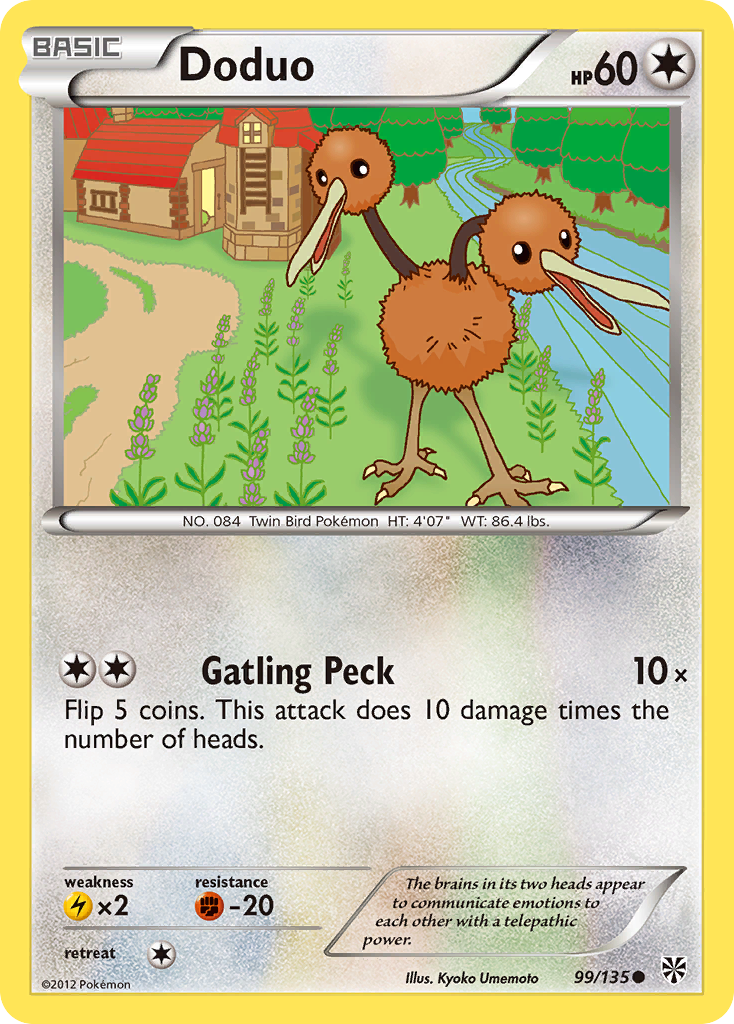 Doduo (99/135) [Black & White: Plasma Storm] | Gear Gaming Bentonville