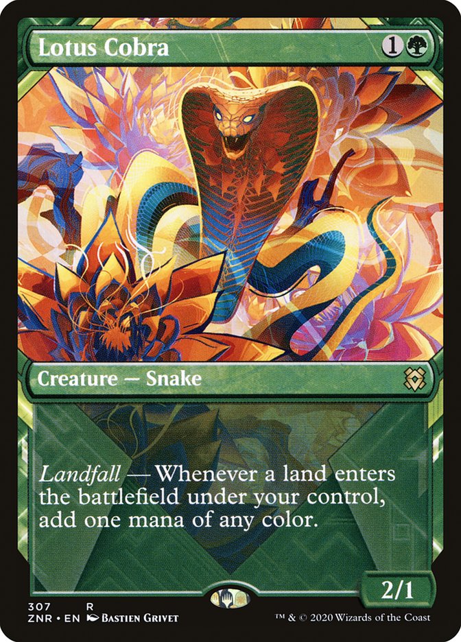 Lotus Cobra (Showcase) [Zendikar Rising] | Gear Gaming Bentonville