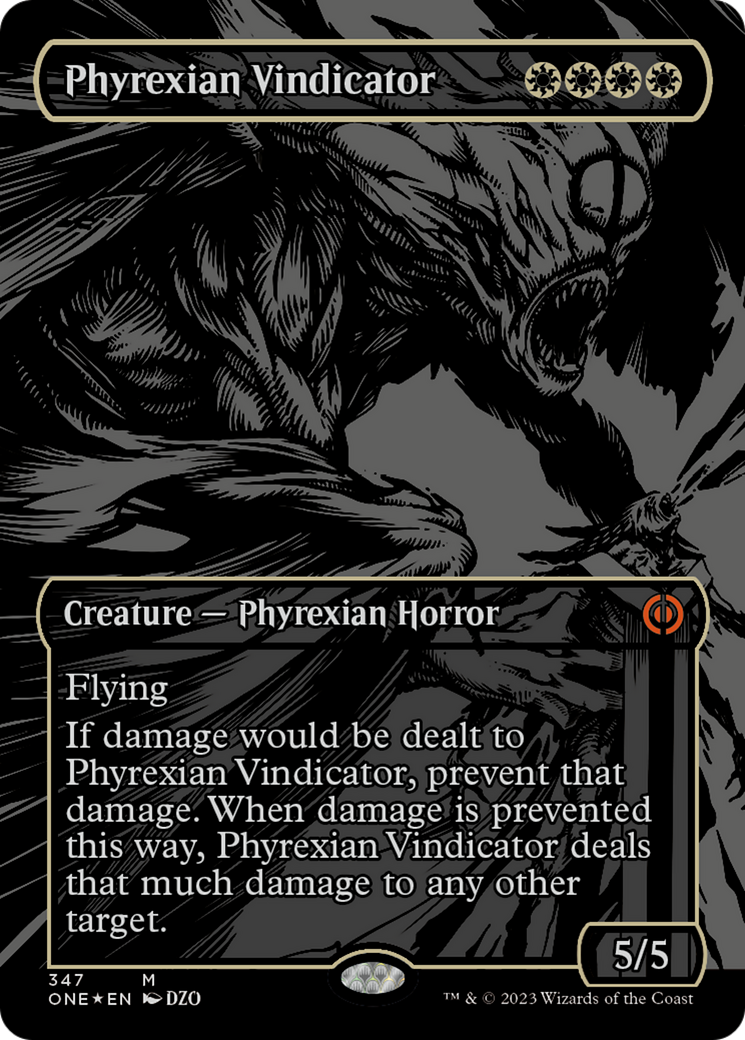 Phyrexian Vindicator (Oil Slick Raised Foil) [Phyrexia: All Will Be One] | Gear Gaming Bentonville