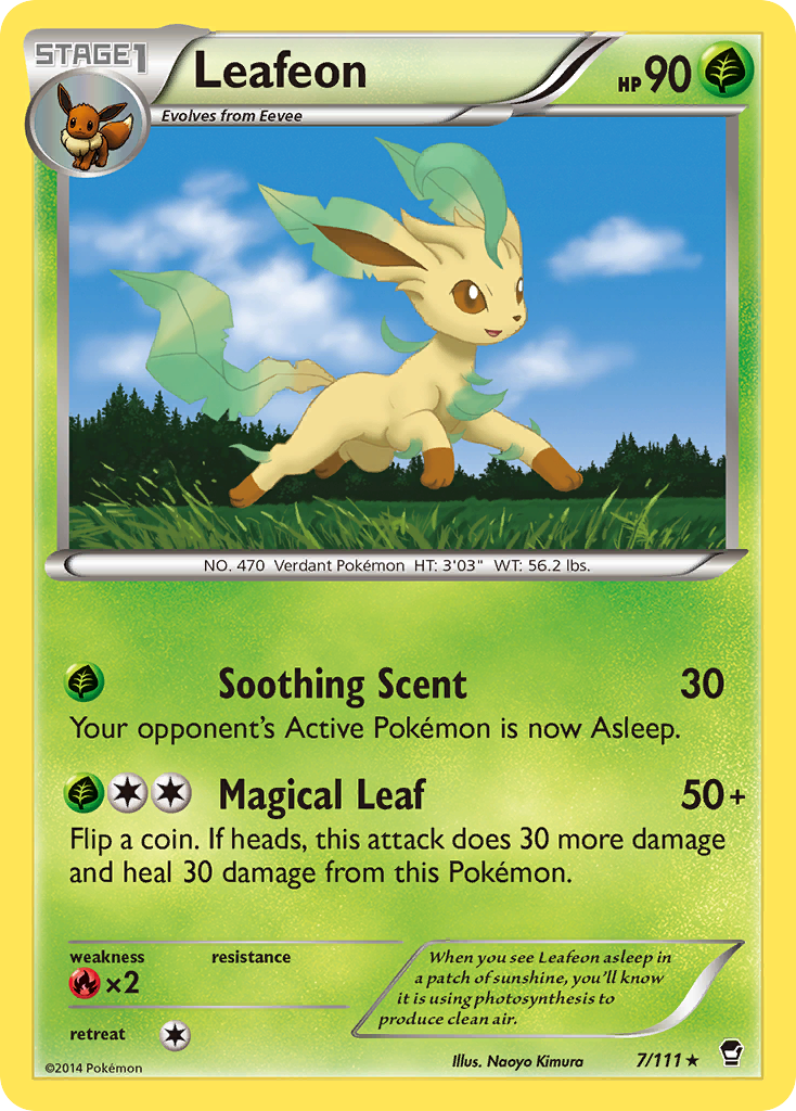 Leafeon (7/111) [XY: Furious Fists] | Gear Gaming Bentonville