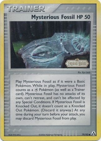 Mysterious Fossil (79/92) (Stamped) [EX: Legend Maker] | Gear Gaming Bentonville