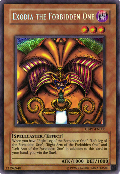 Exodia the Forbidden One [UBP1-EN005] Secret Rare | Gear Gaming Bentonville