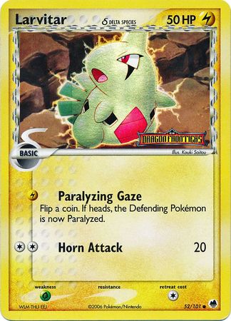 Larvitar (52/101) (Delta Species) (Stamped) [EX: Dragon Frontiers] | Gear Gaming Bentonville