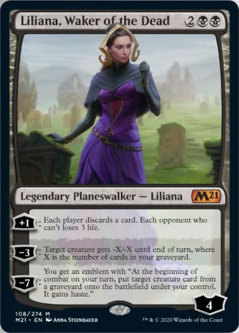 Liliana, Waker of the Dead [Core Set 2021] | Gear Gaming Bentonville