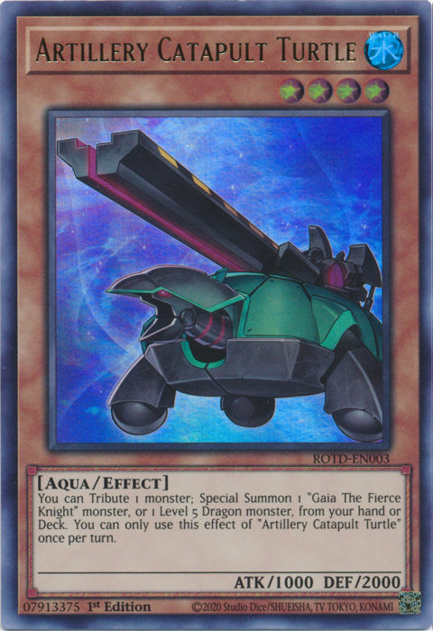 Artillery Catapult Turtle [ROTD-EN003] Ultra Rare | Gear Gaming Bentonville