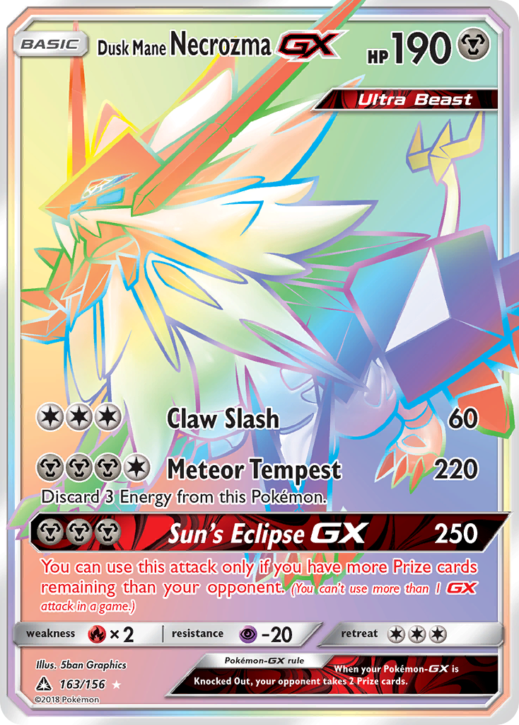 Dusk Mane Necrozma GX (163/156) [Sun & Moon: Ultra Prism] | Gear Gaming Bentonville