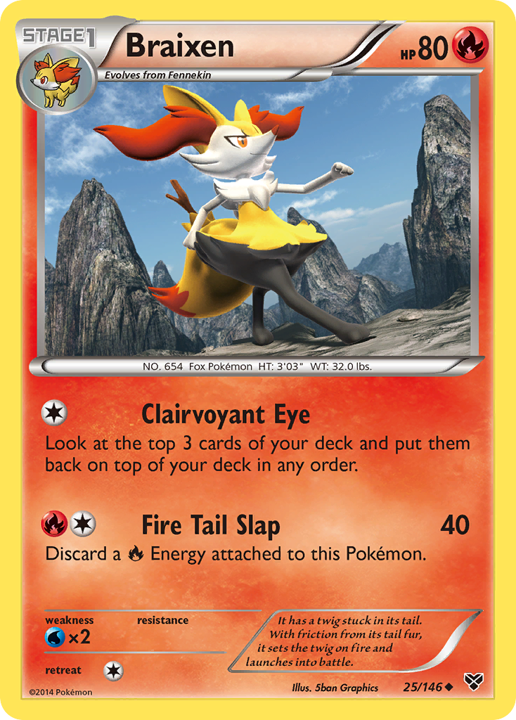 Braixen (25/146) [XY: Base Set] | Gear Gaming Bentonville