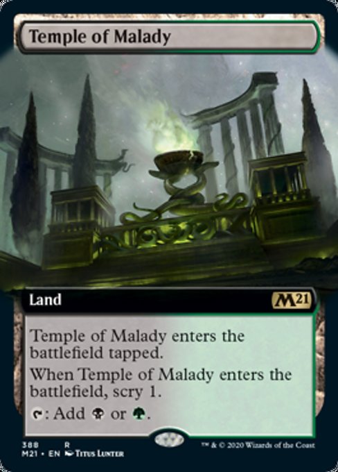 Temple of Malady (Extended Art) [Core Set 2021] | Gear Gaming Bentonville