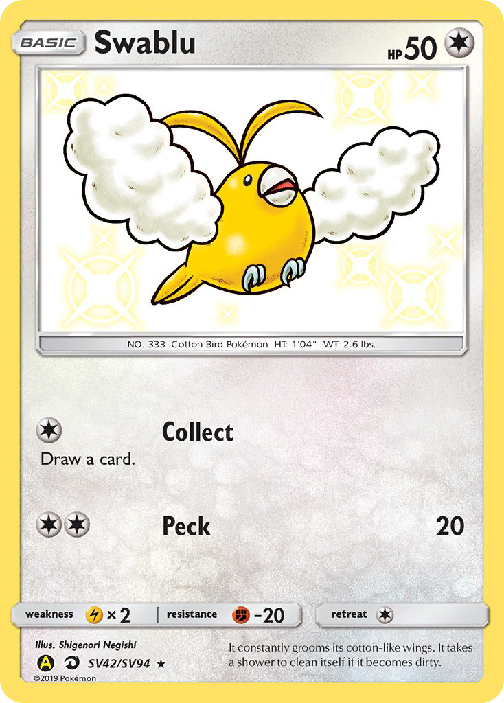 Swablu (SV42/SV94) [Sun & Moon: Hidden Fates - Shiny Vault] | Gear Gaming Bentonville