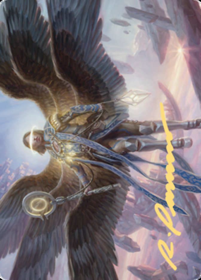 Angel of Destiny Art Card (Gold-Stamped Signature) [Zendikar Rising Art Series] | Gear Gaming Bentonville