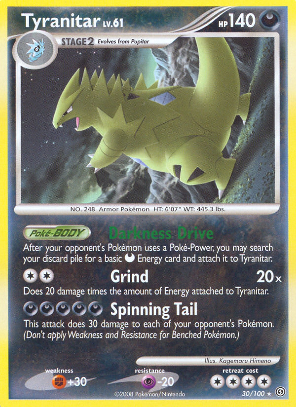 Tyranitar (30/100) [Diamond & Pearl: Stormfront] | Gear Gaming Bentonville