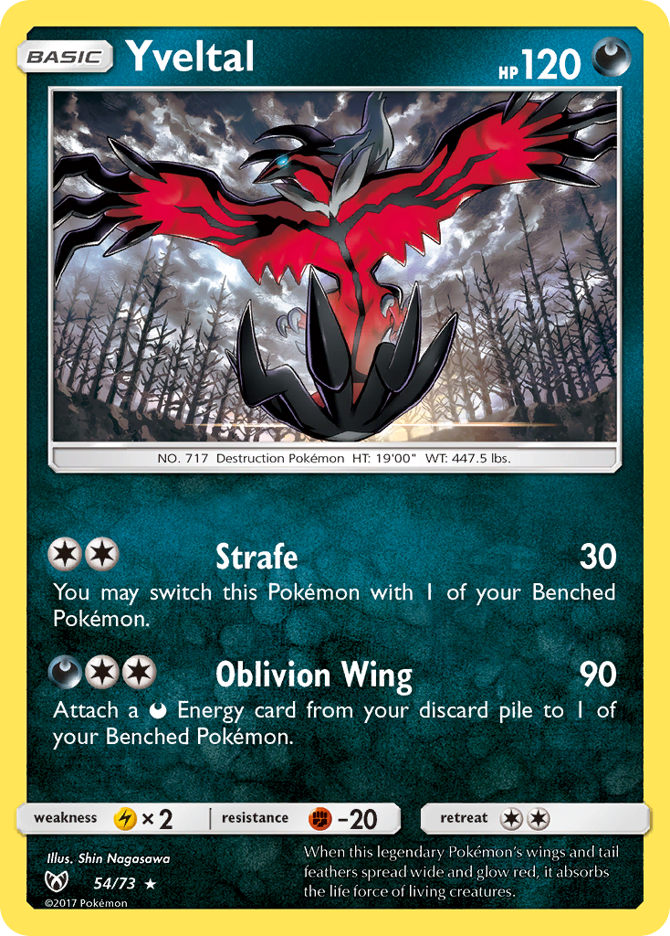 Yveltal (54/73) [Sun & Moon: Shining Legends] | Gear Gaming Bentonville