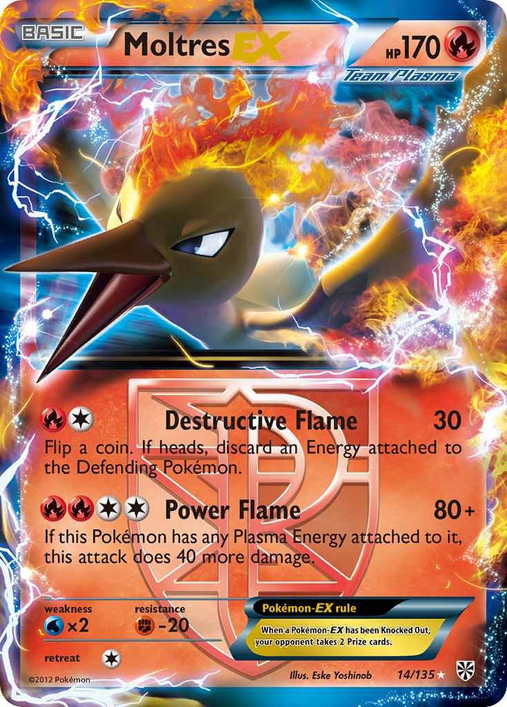 Moltres EX (14/135) [Black & White: Plasma Storm] | Gear Gaming Bentonville