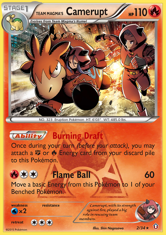 Team Magma's Camerupt (2/34) [XY: Double Crisis] | Gear Gaming Bentonville