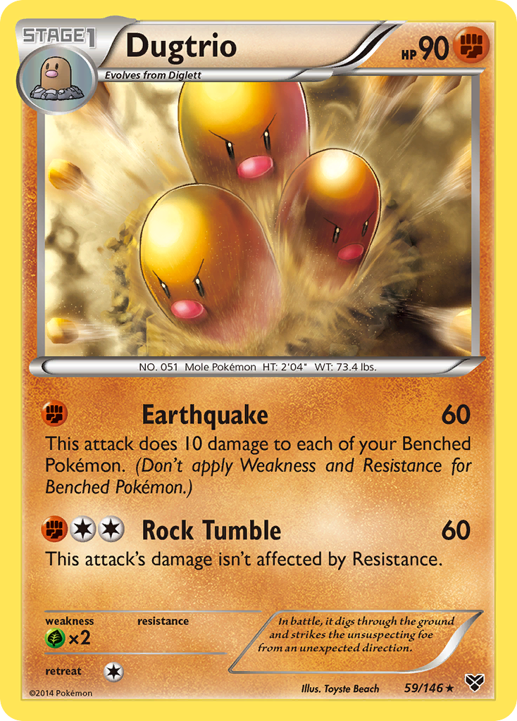 Dugtrio (59/146) [XY: Base Set] | Gear Gaming Bentonville