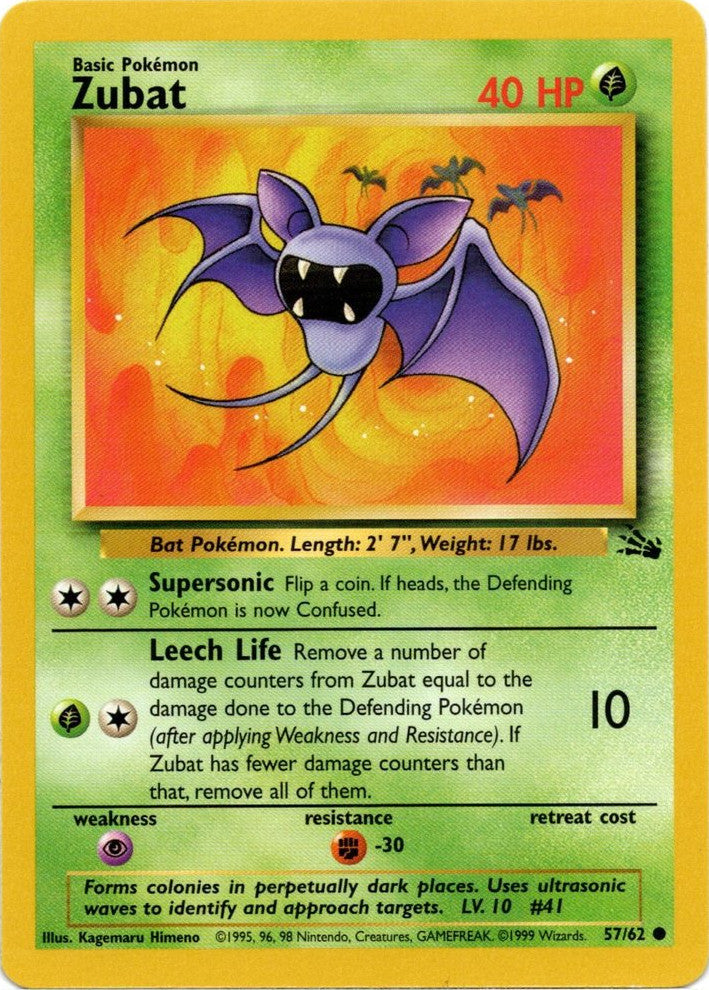 Zubat (57/62) [Fossil Unlimited] | Gear Gaming Bentonville