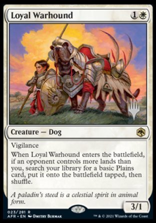 Loyal Warhound (Promo Pack) [Dungeons & Dragons: Adventures in the Forgotten Realms Promos] | Gear Gaming Bentonville