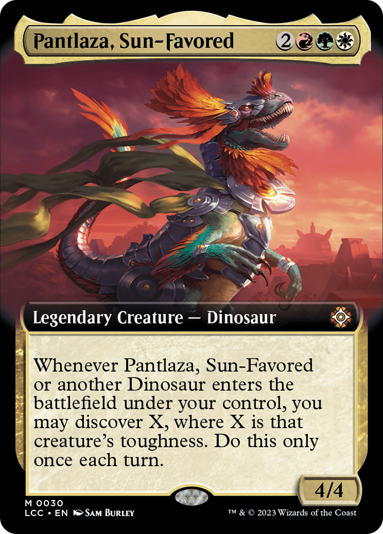 Pantlaza, Sun-Favored (Extended Art) [The Lost Caverns of Ixalan Commander] | Gear Gaming Bentonville