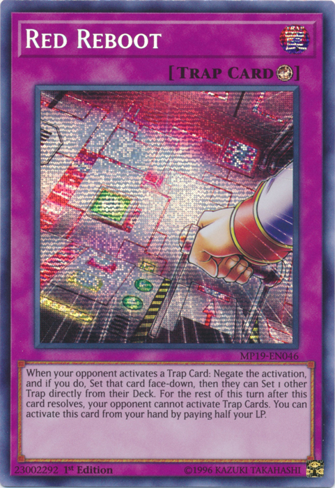 Red Reboot [MP19-EN046] Prismatic Secret Rare | Gear Gaming Bentonville