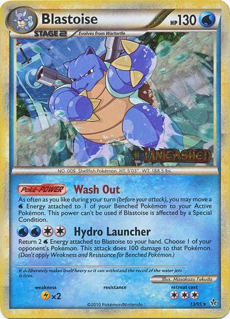 Blastoise (13/95) (Prerelease Promo) [HeartGold & SoulSilver: Black Star Promos] | Gear Gaming Bentonville