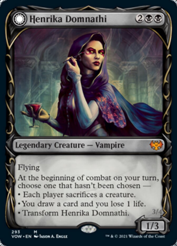 Henrika Domnathi // Henrika, Infernal Seer (Showcase Fang Frame) [Innistrad: Crimson Vow] | Gear Gaming Bentonville