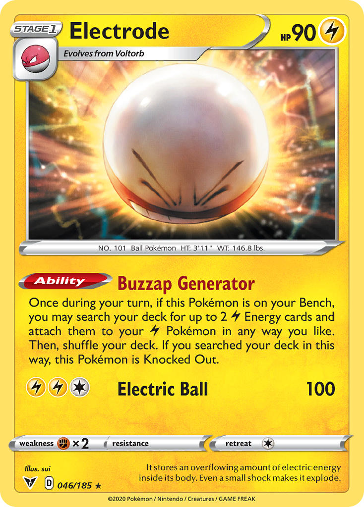 Electrode (046/185) [Sword & Shield: Vivid Voltage] | Gear Gaming Bentonville