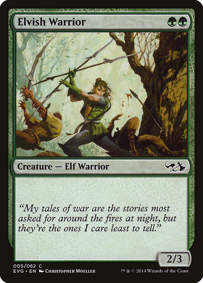 Elvish Warrior (Elves vs. Goblins) [Duel Decks Anthology] | Gear Gaming Bentonville