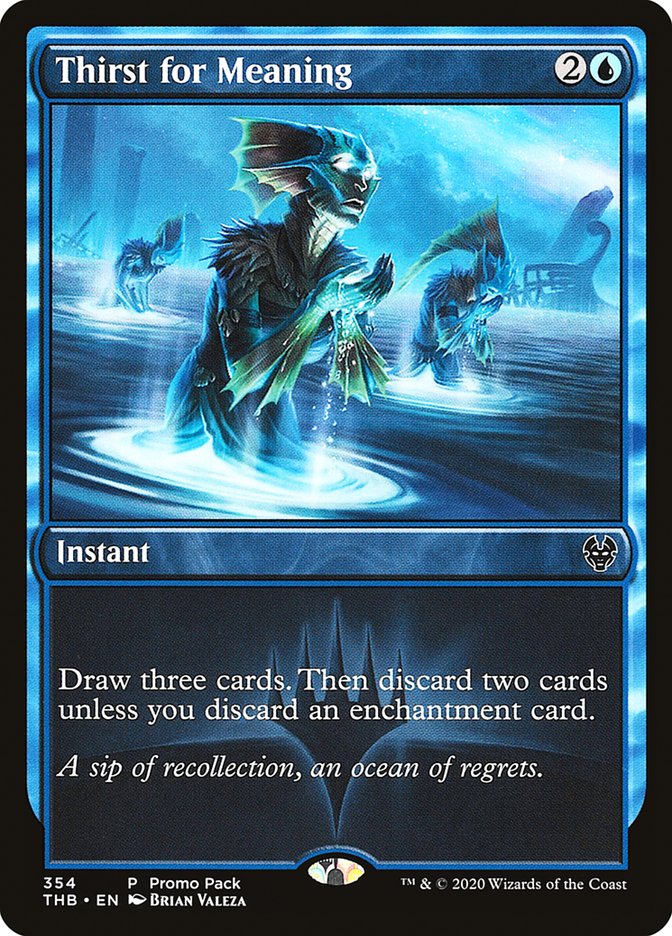 Thirst for Meaning (Promo Pack) [Theros Beyond Death Promos] | Gear Gaming Bentonville