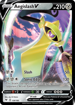 Aegislash V (126/185) [Sword & Shield: Vivid Voltage] | Gear Gaming Bentonville