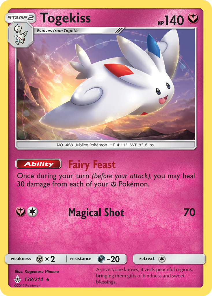 Togekiss (138/214) [Sun & Moon: Unbroken Bonds] | Gear Gaming Bentonville