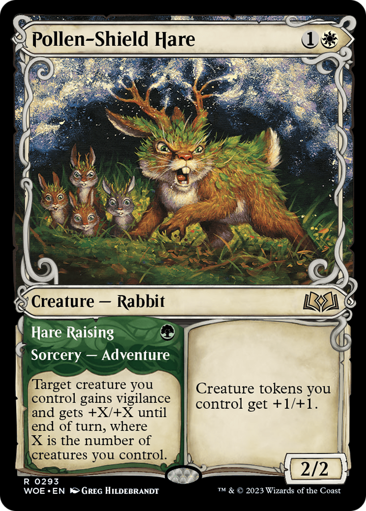 Pollen-Shield Hare // Hare Raising (Promo Pack) [Wilds of Eldraine Promos] | Gear Gaming Bentonville