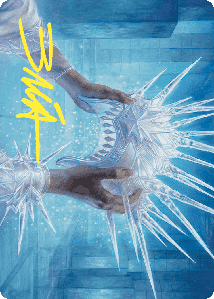 Hylda's Crown of Winter Art Card (Gold-Stamped Signature) [Wilds of Eldraine Art Series] | Gear Gaming Bentonville