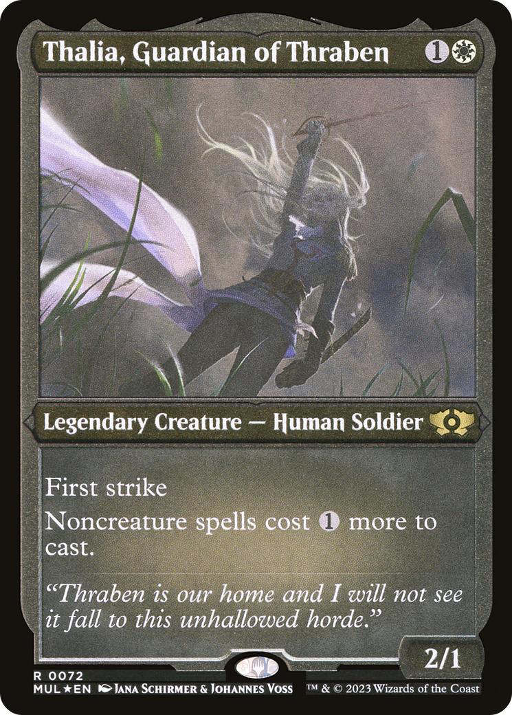 Thalia, Guardian of Thraben (Foil Etched) [Multiverse Legends] | Gear Gaming Bentonville