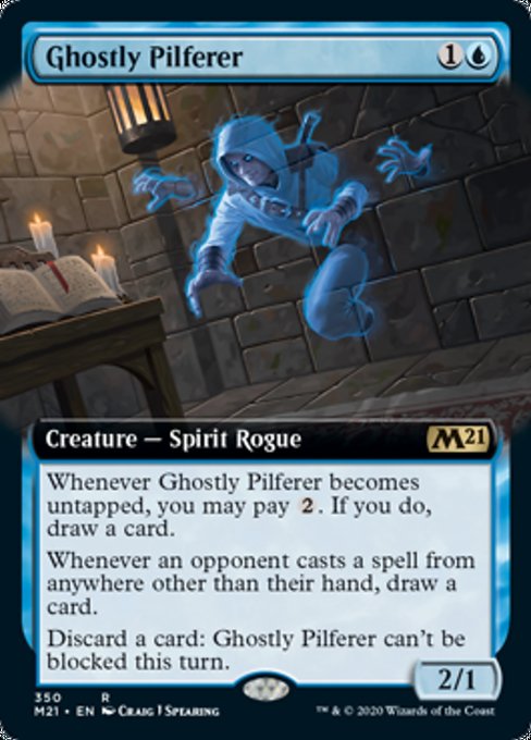 Ghostly Pilferer (Extended Art) [Core Set 2021] | Gear Gaming Bentonville