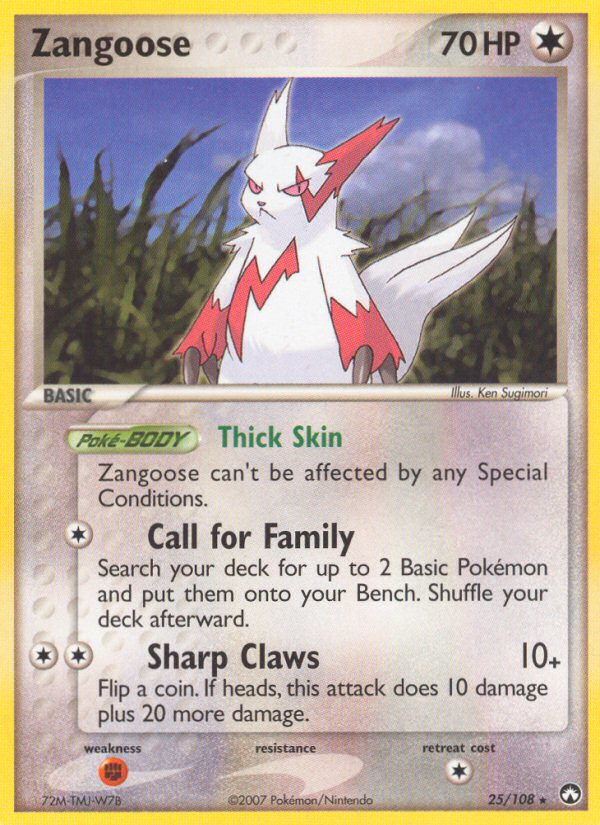 Zangoose (25/108) [EX: Power Keepers] | Gear Gaming Bentonville